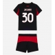 AC Milan Ardon Jashari #30 Kotipaita Lapsille 2025-26 Lyhythihainen (+ Lyhyet housut)