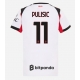AC Milan Christian Pulisic #11 Vieraspaita Naisten 2025-26 Lyhythihainen
