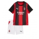 AC Milan Christopher Nkunku #18 Kotipaita Lapsille 2026-27 Lyhythihainen (+ Lyhyet housut)