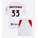 AC Milan Davide Bartesaghi #33 Vieraspaita Lapsille 2026-27 Lyhythihainen (+ Lyhyet housut)
