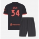 AC Milan Mario Gila #34 Kolmaspaita Lapsille 2026-27 Lyhythihainen (+ Lyhyet housut)