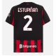 AC Milan Pervis Estupinan #2 Kotipaita 2025-26 Lyhythihainen