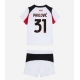AC Milan Strahinja Pavlovic #31 Vieraspaita Lapsille 2025-26 Lyhythihainen (+ Lyhyet housut)