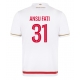 AS Monaco Ansu Fati #31 Kotipaita 2025-26 Lyhythihainen