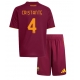 AS Roma Bryan Cristante #4 Kotipaita Lapsille 2025-26 Lyhythihainen (+ Lyhyet housut)