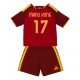 AS Roma Manu Kone #17 Kotipaita Lapsille 2026-27 Lyhythihainen (+ Lyhyet housut)
