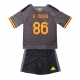 AS Roma Rodrigo Mora #86 Kolmaspaita Lapsille 2026-27 Lyhythihainen (+ Lyhyet housut)