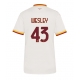 AS Roma Wesley Franca #43 Vieraspaita Naisten 2026-27 Lyhythihainen
