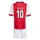 Ajax Oscar Gloukh #10 Kotipaita Lapsille 2025-26 Lyhythihainen (+ Lyhyet housut)