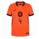 Alankomaat Virgil van Dijk #4 Kotipaita Naisten MM-kisat 2026 Lyhythihainen