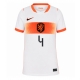 Alankomaat Virgil van Dijk #4 Vieraspaita Naisten MM-kisat 2026 Lyhythihainen