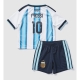 Argentiina Lionel Messi #10 Kotipaita Lapsille MM-kisat 2026 Lyhythihainen (+ Lyhyet housut)