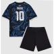 Argentiina Lionel Messi #10 Vieraspaita Lapsille MM-kisat 2026 Lyhythihainen (+ Lyhyet housut)