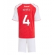 Arsenal Ben White #4 Kotipaita Lapsille 2025-26 Lyhythihainen (+ Lyhyet housut)