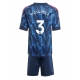 Arsenal Cristhian Mosquera #3 Vieraspaita Lapsille 2025-26 Lyhythihainen (+ Lyhyet housut)