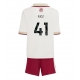 Arsenal Declan Rice #41 Kolmaspaita Lapsille 2025-26 Lyhythihainen (+ Lyhyet housut)