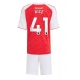 Arsenal Declan Rice #41 Kotipaita Lapsille 2025-26 Lyhythihainen (+ Lyhyet housut)