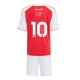 Arsenal Eberechi Eze #10 Kotipaita Lapsille 2025-26 Lyhythihainen (+ Lyhyet housut)