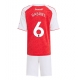 Arsenal Gabriel Magalhaes #6 Kotipaita Lapsille 2025-26 Lyhythihainen (+ Lyhyet housut)