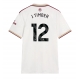 Arsenal Jurrien Timber #12 Kolmaspaita 2025-26 Lyhythihainen