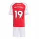 Arsenal Leandro Trossard #19 Kotipaita Lapsille 2025-26 Lyhythihainen (+ Lyhyet housut)