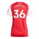 Arsenal Martin Zubimendi #36 Kotipaita Naisten 2025-26 Lyhythihainen