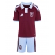Aston Villa Amadou Onana #24 Kotipaita Lapsille 2026-27 Lyhythihainen (+ Lyhyet housut)