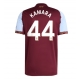 Aston Villa Boubacar Kamara #44 Kotipaita 2025-26 Lyhythihainen
