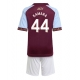 Aston Villa Boubacar Kamara #44 Kotipaita Lapsille 2025-26 Lyhythihainen (+ Lyhyet housut)