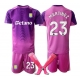 Aston Villa Emiliano Martinez #23 Maalivahti Kolmaspaita Lapsille 2025-26 Lyhythihainen (+ Lyhyet housut)
