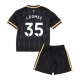 Aston Villa Joao Gomes #35 Vieraspaita Lapsille 2026-27 Lyhythihainen (+ Lyhyet housut)