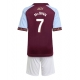 Aston Villa John McGinn #7 Kotipaita Lapsille 2025-26 Lyhythihainen (+ Lyhyet housut)