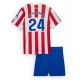 Atletico Madrid Robin Le Normand #24 Kotipaita Lapsille 2025-26 Lyhythihainen (+ Lyhyet housut)