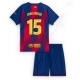 Barcelona Andreas Christensen #15 Kotipaita Lapsille 2025-26 Lyhythihainen (+ Lyhyet housut)
