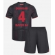 Bayer Leverkusen Jarell Quansah #4 Kotipaita Lapsille 2025-26 Lyhythihainen (+ Lyhyet housut)
