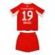 Bayern Munich Alphonso Davies #19 Kotipaita Lapsille 2025-26 Lyhythihainen (+ Lyhyet housut)