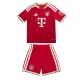 Bayern Munich Ismael Saibari #34 Kotipaita Lapsille 2026-27 Lyhythihainen (+ Lyhyet housut)