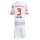Bayern Munich Kim Min-jae #3 Vieraspaita Lapsille 2025-26 Lyhythihainen (+ Lyhyet housut)