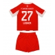 Bayern Munich Konrad Laimer #27 Kotipaita Lapsille 2025-26 Lyhythihainen (+ Lyhyet housut)