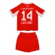 Bayern Munich Luis Diaz #14 Kotipaita Lapsille 2025-26 Lyhythihainen (+ Lyhyet housut)