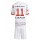 Bayern Munich Nicolas Jackson #11 Vieraspaita Lapsille 2025-26 Lyhythihainen (+ Lyhyet housut)