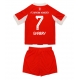 Bayern Munich Serge Gnabry #7 Kotipaita Lapsille 2025-26 Lyhythihainen (+ Lyhyet housut)