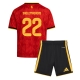 Belgia Alexis Saelemaekers #22 Kotipaita Lapsille MM-kisat 2026 Lyhythihainen (+ Lyhyet housut)