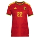 Belgia Alexis Saelemaekers #22 Kotipaita Naisten MM-kisat 2026 Lyhythihainen