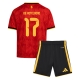 Belgia Charles De Ketelaere #17 Kotipaita Lapsille MM-kisat 2026 Lyhythihainen (+ Lyhyet housut)
