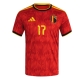 Belgia Charles De Ketelaere #17 Kotipaita MM-kisat 2026 Lyhythihainen