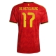 Belgia Charles De Ketelaere #17 Kotipaita MM-kisat 2026 Lyhythihainen