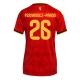 Belgia Matias Fernandez-Pardo #26 Kotipaita Naisten MM-kisat 2026 Lyhythihainen