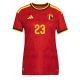 Belgia Michy Batshuayi #23 Kotipaita Naisten MM-kisat 2026 Lyhythihainen