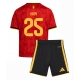 Belgia Nathan Ngoy #25 Kotipaita Lapsille MM-kisat 2026 Lyhythihainen (+ Lyhyet housut)